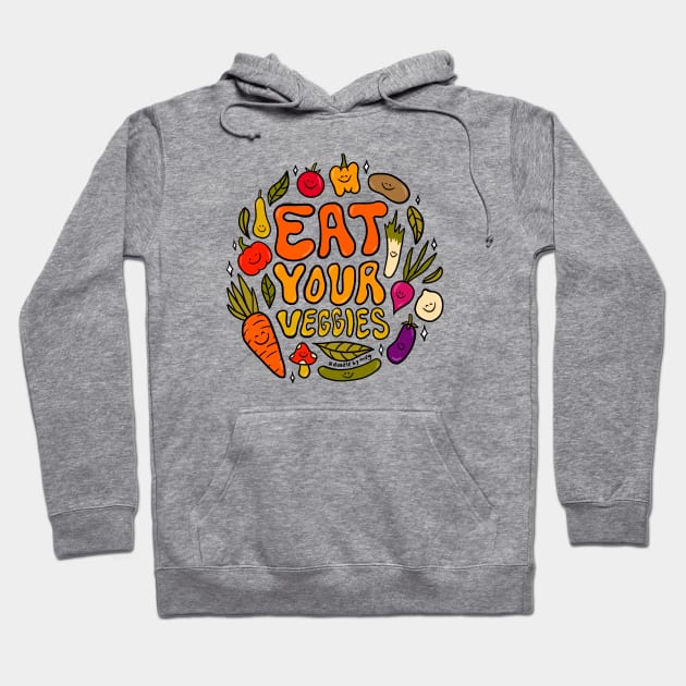 Eat Your Veggies Hoodie by Doodle by Meg